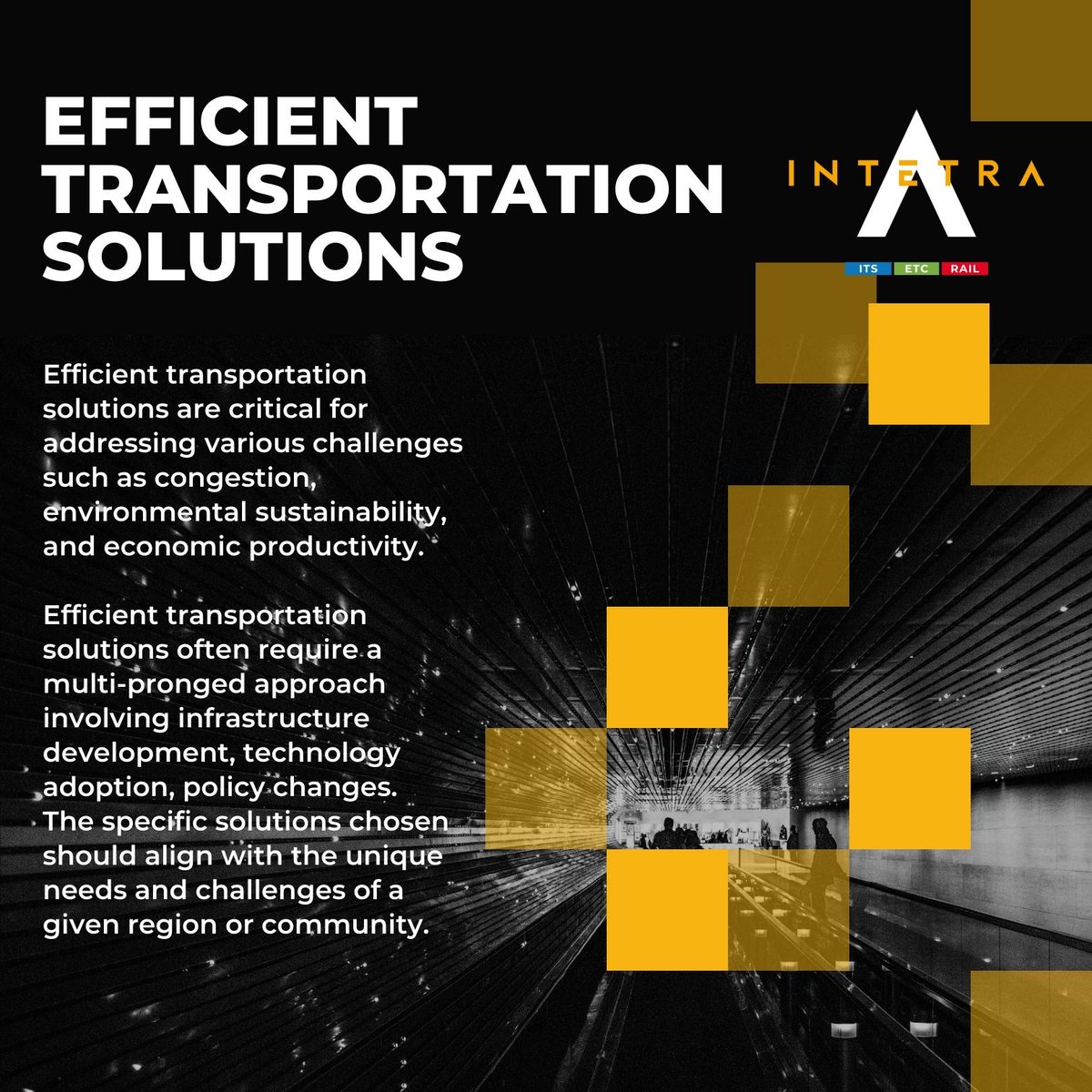 intetraas's tweet image. Verimli Ulaşım Çözümleri, altyapı geliştirmeyi, teknolojinin benimsenmesini ve politika değişikliklerini içeren çok yönlü bir yaklaşım gerektirir. 

#efficienttransportationsolutions #infrastructuredevelopment #technologyadoption #policychanges #cityspecificsolutions #intetra