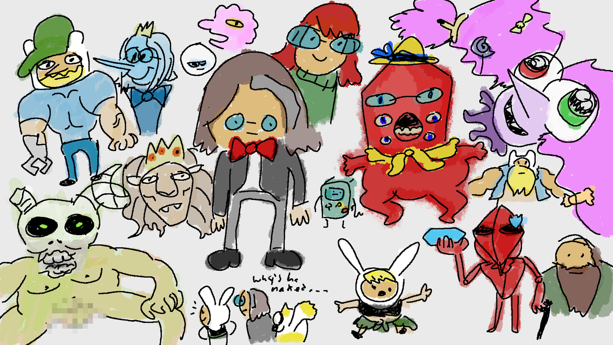 combo_cuttur's tweet photo. some " #FionnaandCake " doodles from memory.. I think vampire king and The lich r dating.. #adventuretimefanart #drawigns #doodles https://t.co/QBh39lsHPE