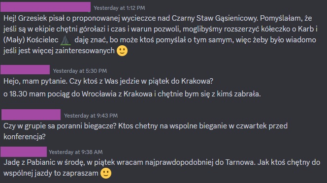Dla takiej społeczności warto organizować konferencje nawet na końcu Polski #Zakopane 

Klimat #BeyondCode jest niesamowity. A to co się zaczyna na naszym kanale Discord to dopiero początek.

Prawdziwa magia networkingu zacznie się już jutro...

...a Ty serio wolisz iść do pracy?