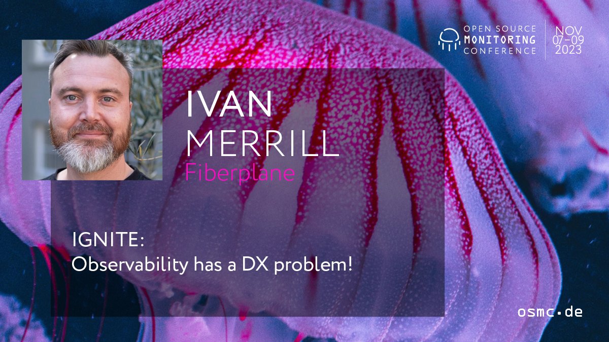 Netways's tweet image. Tired of Obscure Code Performance? Discover Autometrics!
Join #OSMC and Ivan Merrill from @fiberplane to learn how this open-source framework simplifies observability for developers. 
Say hello to clear insights!
osmc.de/talks/observab…