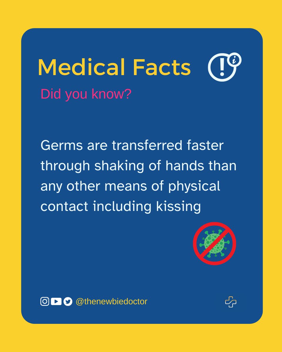 Medical facts Tuesday
#MedTwitter #medicaleducation #medicalfacts #thenewbiedoctor