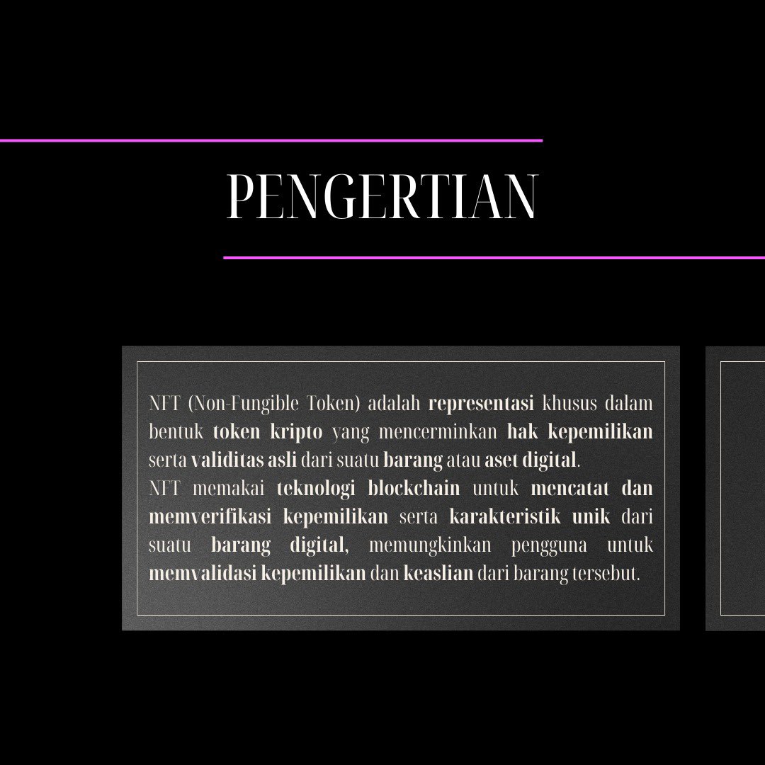 nagaexchange's tweet photo. Halo Nagaverse 🚀
Yuk pahami aspek penting dan konsep dari Non-Fungible Token (NFT)! 🙌
Untuk informasi selengkapnya dapat dibaca melalui Blog Website NagaExchange ya! (https://t.co/xFod4La8KU) 📲
#NonFungibleToken #NFT #aspek #konsep #kripto https://t.co/2r2p2DcNwn