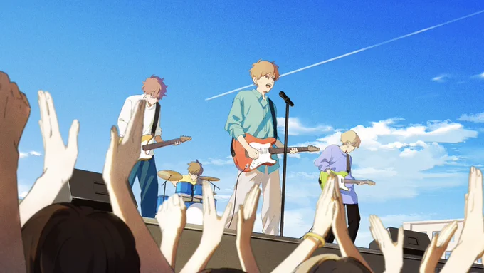 マイナビ閃光ライオット2023、マイナビ賞「でかくてまるい。」さんの楽曲にイラストを描かせていただきました!  マイナビさんの応援するイベント各会場でも放映していただけるようで光栄です ※イラスト一部抜粋
