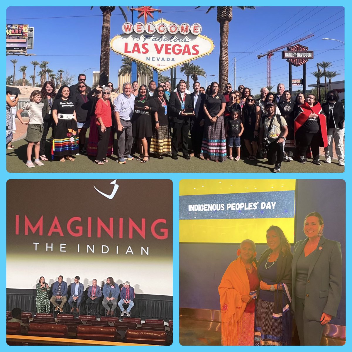 In celebration of Indigenous Peoples' Day, UNLV Diversity Initiatives, Ciesla Foundation, San Manuel Gaming &amp; Hospitality Authority &amp; ⁦<a href="/Palms/">Palms Casino Resort</a>⁩ hosted a screening of Imagining the Indian.  Panel with my colleague ⁦<a href="/HowardWattsNV/">Howard Watts III</a>⁩  was well done.