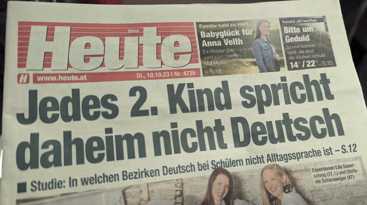 Cool: in Wien wächst bereits jedes zweite Kind zweisprachig auf.