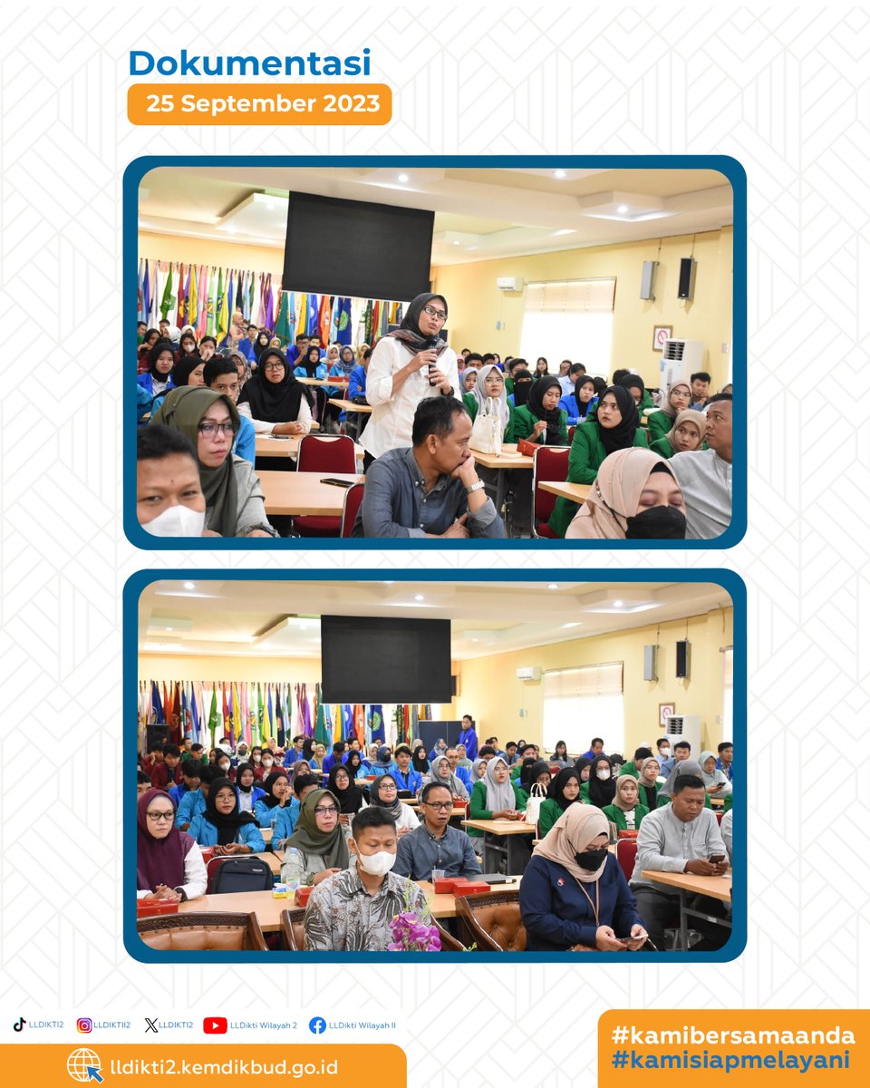 LLDIKTI2's tweet photo. Hiii #dulurlldikti2, pada tanggal 25 September 2023, telah berlangsung Match-Up UMKM Merdeka batch 2 Sumatera Selatan tahun 2023 di Ruang Sidang A, Lembaga Layanan Pendidikan Tinggi Wilayah II. https://t.co/TDT6msf189