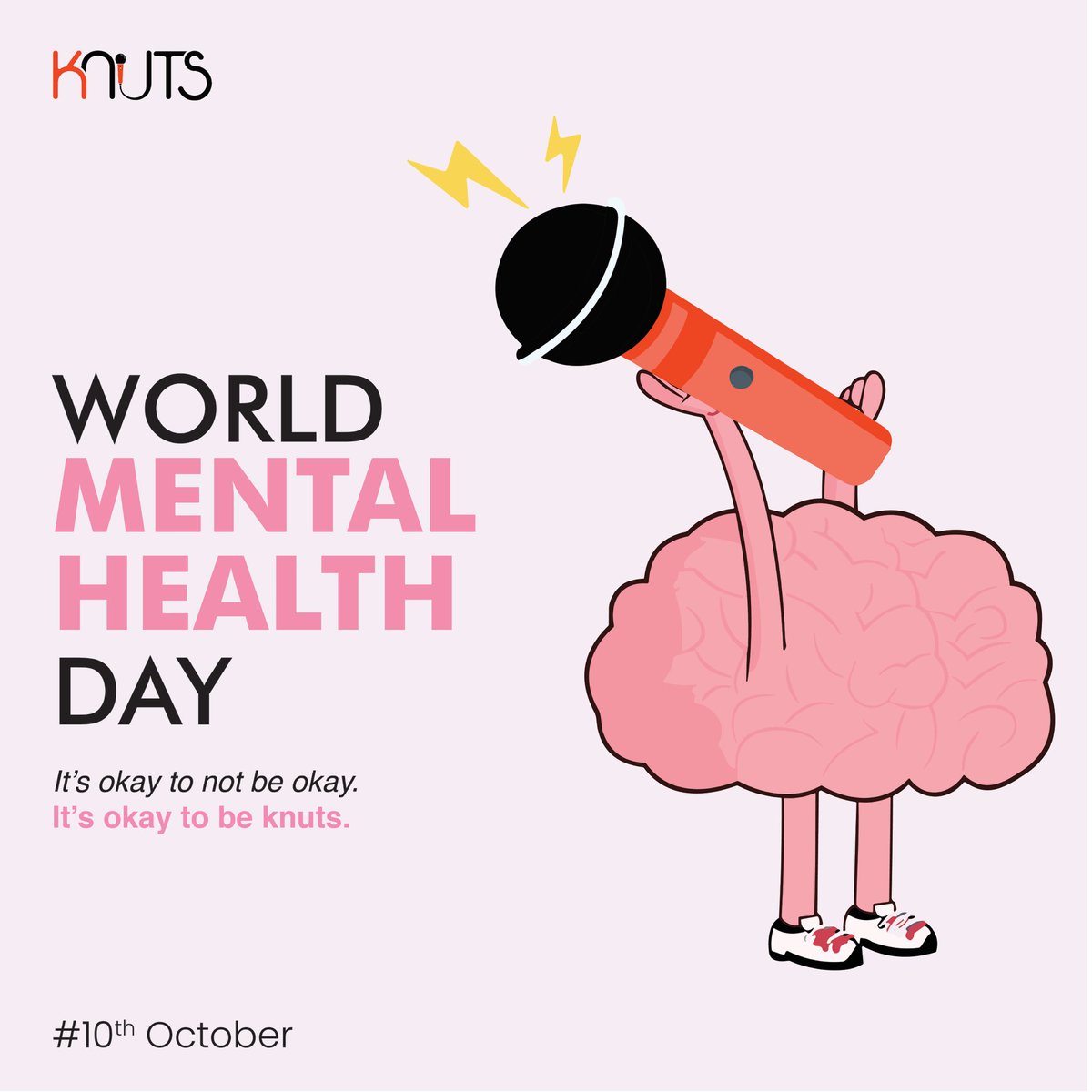 Knuts_in's tweet photo. Let’s never stop talking about our mental health.🩷
PS: We’re all a little bit #knuts.
#HappyWorldMentalHealthDay #MentalHealth #goKNUTS https://t.co/PtuapRNP9W
