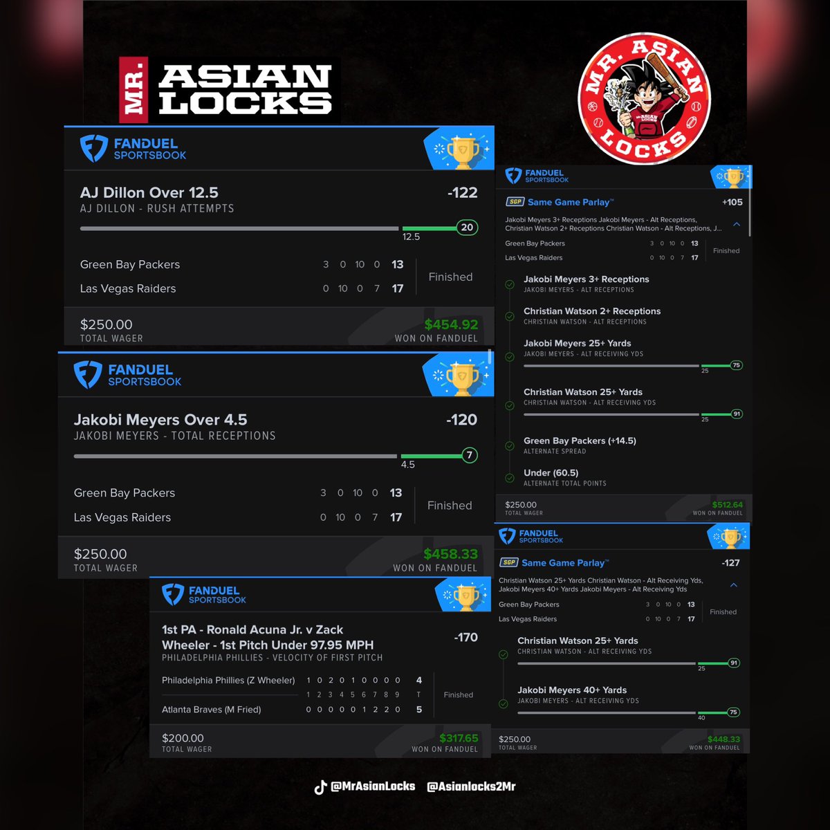 Asianlocks2Mr's tweet photo. 💰✅12-1 DAY FOR VIP ✅💰

Almost swept all 4 sports but we will take the huge profitable day🚀

📈VIP has been on a roll 📈

Promo: ASIANLOCKS
($10 for first month)

🚨⬇️CHOOSING 2 PEOPLE FOR $15 &amp;  FULL CARD FOR TOMORROW🚨⬇️

1. RETWEET 

2. MUST BE FOLLOWING @Asianlocks2Mr https://t.co/KiHBbGmgB9