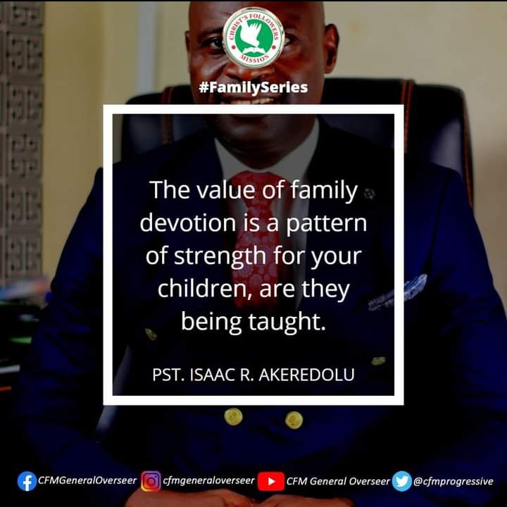 Family devotion is not just s religious exercise,  its a legacy of preservation and protection....  So,  *TEACH YOUR CHILDREN*.  #familymonth #Glorybyrelationship