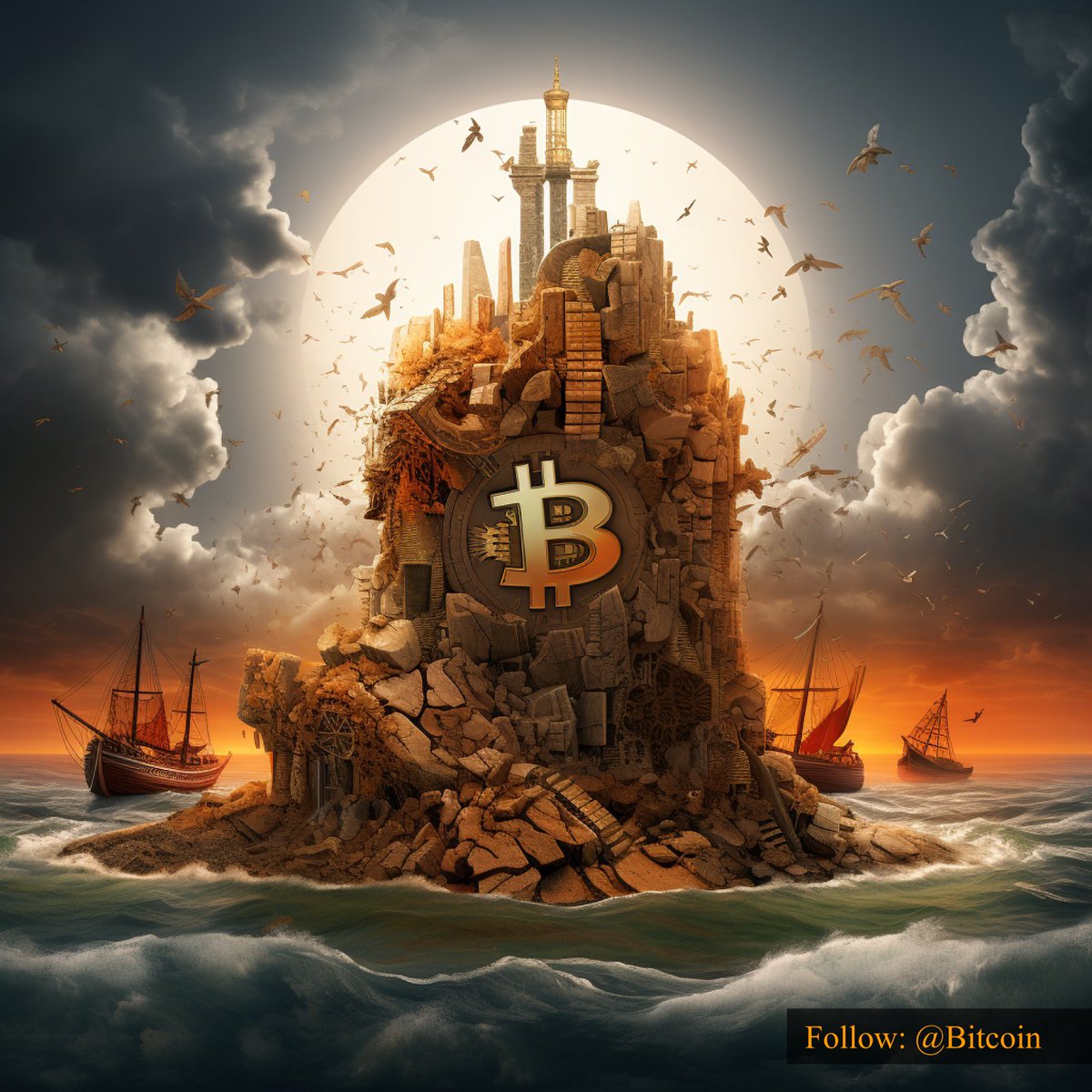#Bitcoin: the digital treasure of the financial island, where decentralization reigns supreme.