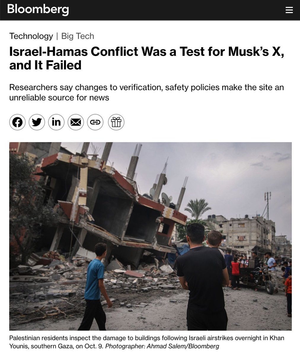 NEW: Spent the day immersed in viral falsehoods about the Israel-Hamas conflict that spread over the weekend and into Monday. Here's what we're bringing back from the misinformation trenches. (gift link) w/ @dzuidijk bloomberg.com/news/articles/…