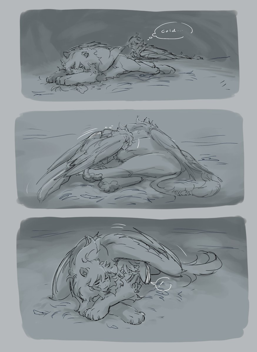 shhh they are sleeping...
[greek monster au]
#水星の魔女 #G_Witch #スレミオ 