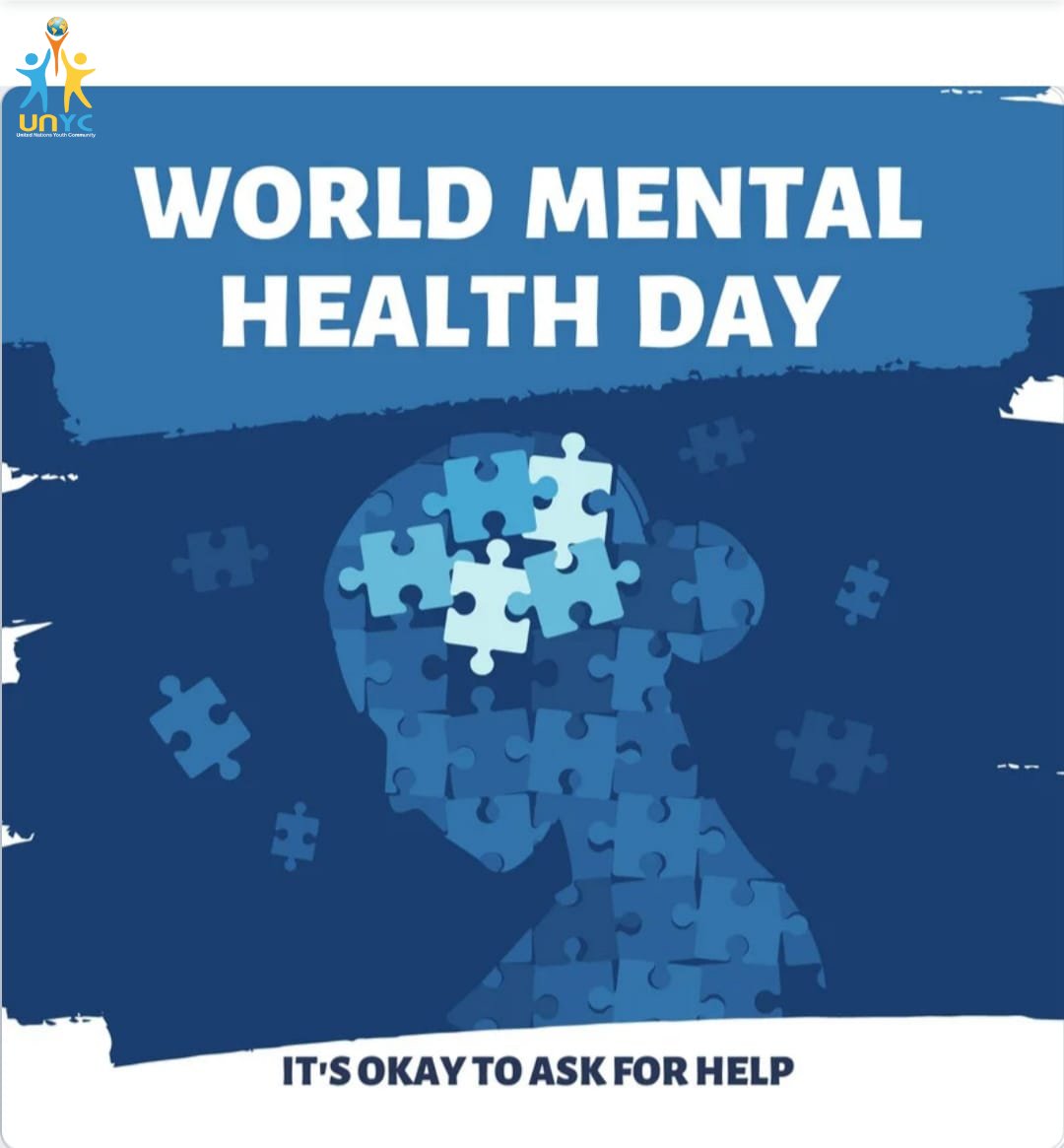 unyclpu's tweet image. Here's team UNYC wishing Happy World Mental health day to all. Let's take care of our mental health beacuse a healthy mind can only make a healthy body and healthy living.
#unyc #UnitedNations #MentalHealthDay #MentalHealthAwareness #mentalhealth #MentalHealthMatters #lpu