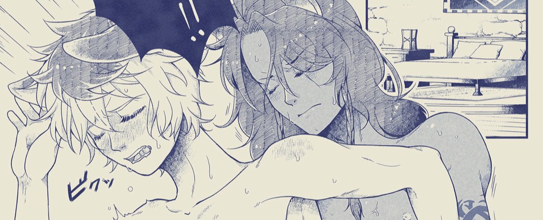 #twst_BL レオラギ 再掲  あ!いつのまにかポイピクくん復活してる! やったー!! 🔞リンク先はR-18🔞 https://poipiku.com/339687/3464851.html
