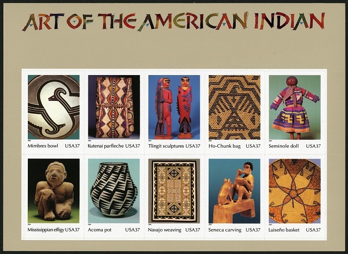 This #IndigenousPeoplesDay, explore our virtual exhibition 'The American Indian in Postage Stamps: Leadership, Accomplishment and Cultural Celebration,' which showcases stories of triumph and resilience: postalmuseum.si.edu/exhibition/the… ©️ USPS. All rights reserved.