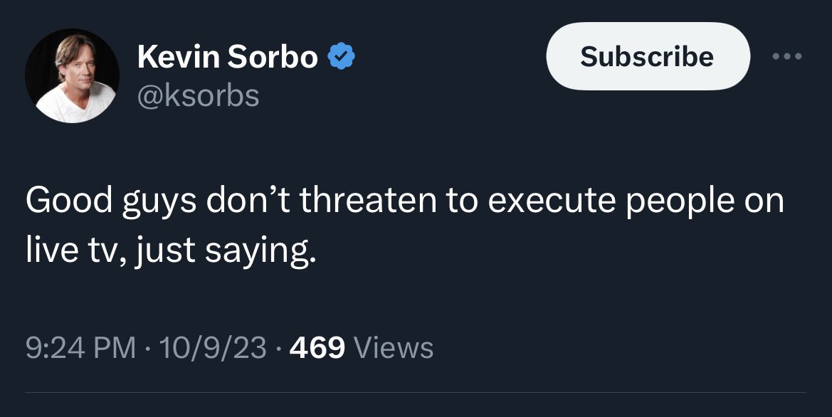 JamesTate121's tweet photo. Donald Trump chanted hang Mike Pence(which whatever) and this.

Trump Floats the Idea of Executing Joint Chiefs Chairman Milley

The former president is inciting violence against the nation’s top general. America’s response is distracted and numb

.https://t.co/Tu9xgIHwyz https://t.co/IjvXHlrtvo