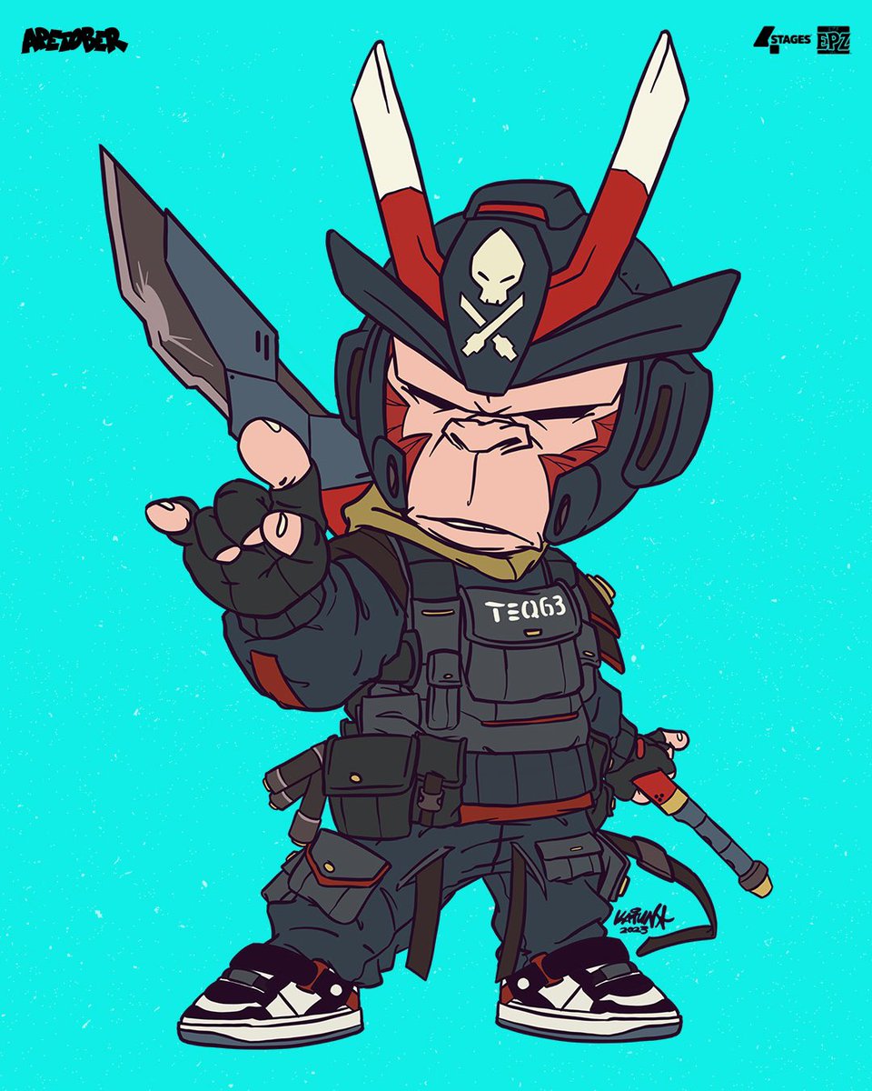 KatunVisual's tweet photo. APETOBER🐵-7
-
#katun4stages #4stages #EPZ #epuzu #characterdesign #chibi #chibiart #character #quiccs #teq63 #digital #digitalillustration #illustration #digitalart #rough #sketch #urbanart #graffiti #bornamentalcase #bamc #killtwosucceed #k2s #procreate https://t.co/j2Y20H8qgT