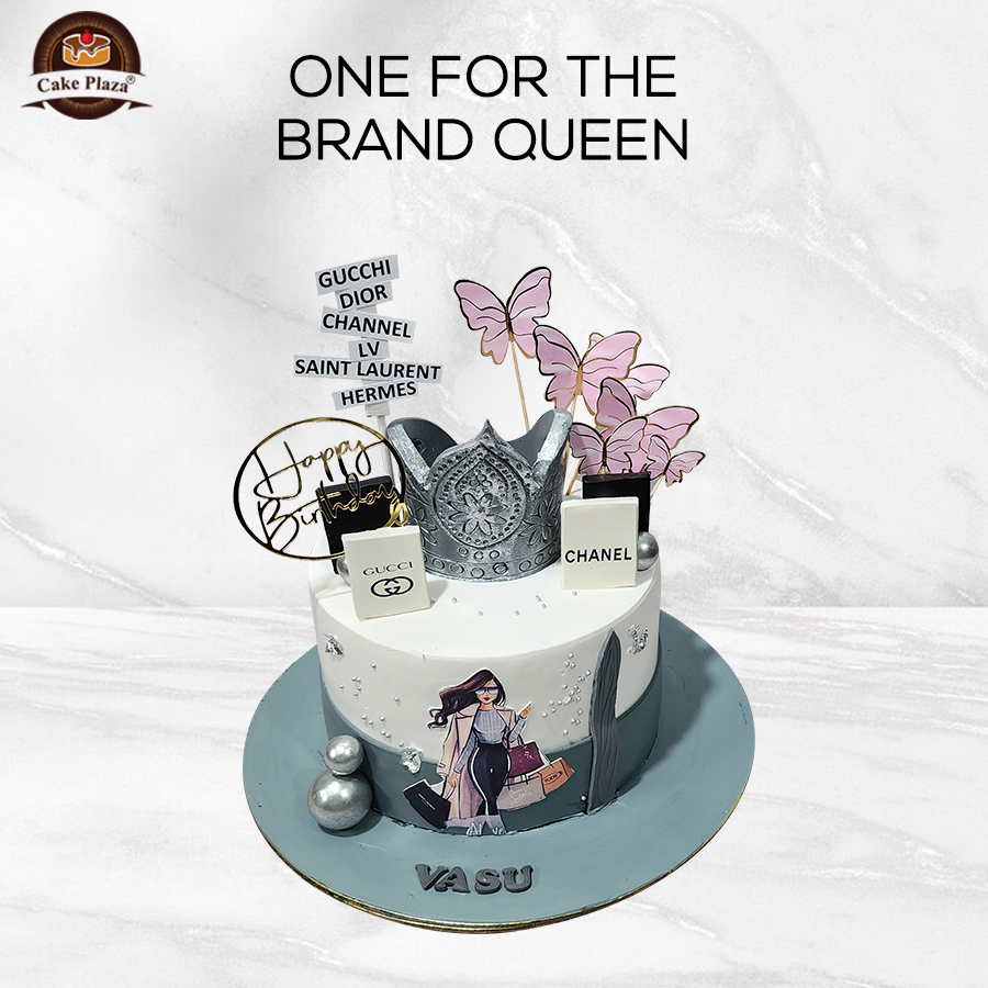 For that brand-freak friend of yours, we at Cake Plaza have come up with this very special cake design you must definitely place an order for and surprise them on their birthday.

Hit us up today!
9873739058, 9873731805

#designercake #birthdaycake #cakeart #cakedesign #queencake