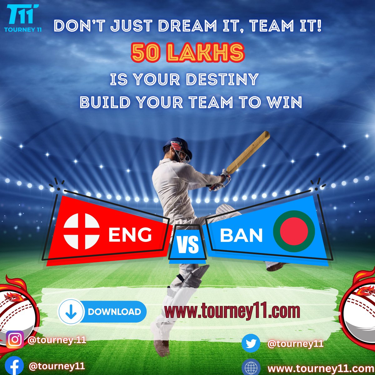 MediaM54355969's tweet photo. Don't just dream it, team it!! 50 lakhs is your destiny. build your team to win!
Download App - https://t.co/wg4faTJZi0
#CricketWorldCup
#CWC23
#WorldCupCricket
#CWC2023
#CricketFever
#ICCWorldCup
#RoadToGlory
#TeamIndia
#CWCChampions
#CricketFans
#tourney11
#cricskill https://t.co/SZevVJsxgy