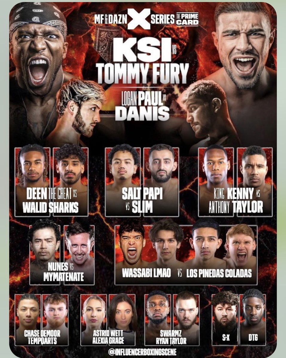 Hasim Rahman Jr. (@_hasimrahmanjr) on Twitter photo BUYING <a href="/DAZNBoxing/">DAZN Boxing</a> PRIME CARD PPV
2 WINNERS
RT THIS TWEET
PREDICT EVERY FIGHT
1 π¬π§ WINNER + 1 πΊπΈ WINNER
<a href="/MisfitsBoxing/">Misfits Boxing</a> <a href="/MF_DAZNXSeries/">MF & DAZN X Series</a> BUYING <a href="/DAZNBoxing/">DAZN Boxing</a> PRIME CARD PPV
2 WINNERS
RT THIS TWEET
PREDICT EVERY FIGHT
1 π¬π§ WINNER + 1 πΊπΈ WINNER
<a href="/MisfitsBoxing/">Misfits Boxing</a> <a href="/MF_DAZNXSeries/">MF & DAZN X Series</a>
