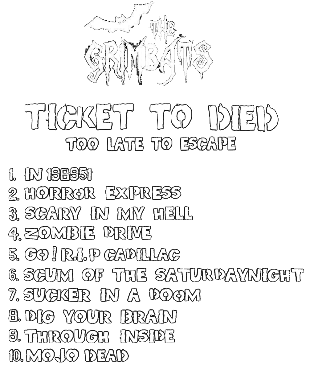 GRIMBATSx666's tweet photo. 【 Countdown till release 】

THE GRIMBATS 1st full album
『 TICKET TO DIED
- TOO LATE TO ESCAPE - 』

3⃣ days left until the release ‼️
https://t.co/WcOTgToNdb

~~~~~

10/29 稲毛 K's Dream
[ HALLOWEEN HOOTENANNY ]
開場 16:30 / 料金￥2000- +2d

#バンド #ハロウィン #ライブハウス https://t.co/9nZNLoHHNP