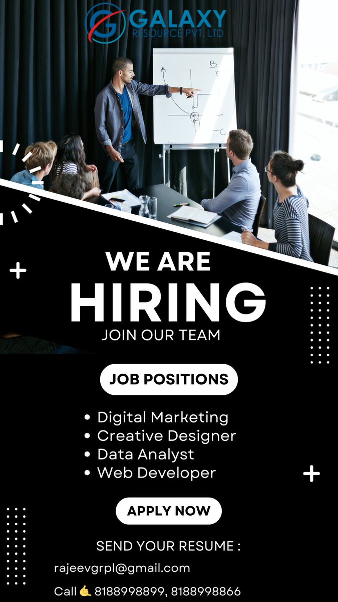 Hiring Multiple Positions ..!!           
Call 🤙 8188998899 ,8188998866 
Email At - rajeevgrpl@gmail.com
Visit: grplindia.com
#walkin #walkin #jobsearching #jobsearch #jobs #job #jobforyou #jobsindia #jobsinsaudi #careergrowth #career #vacancyjob #vacancyalert