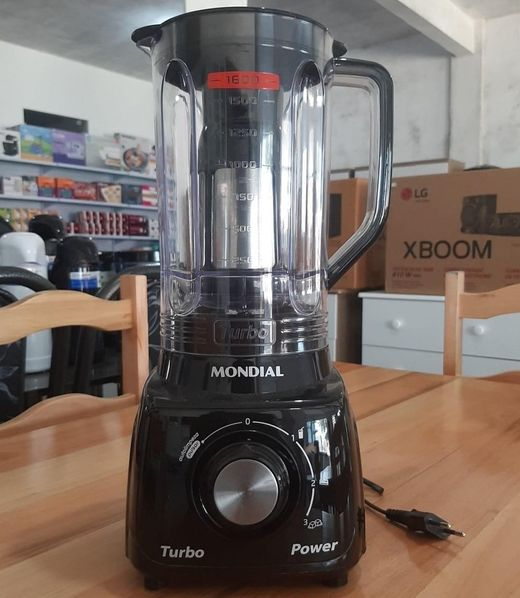 Liquidificador Turbo Power, Mondial, Preto, 550W, 220V – L-99 FB