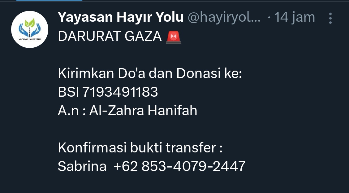WagimanDeep212_'s tweet photo. Siapa itu Al-Zahra Hanifah dan Sabrina @hayiryolu_id?...
Punya ijin resmi dari @KemensosRI?..

Cc @PPATK https://t.co/OKZsxEv1Jp