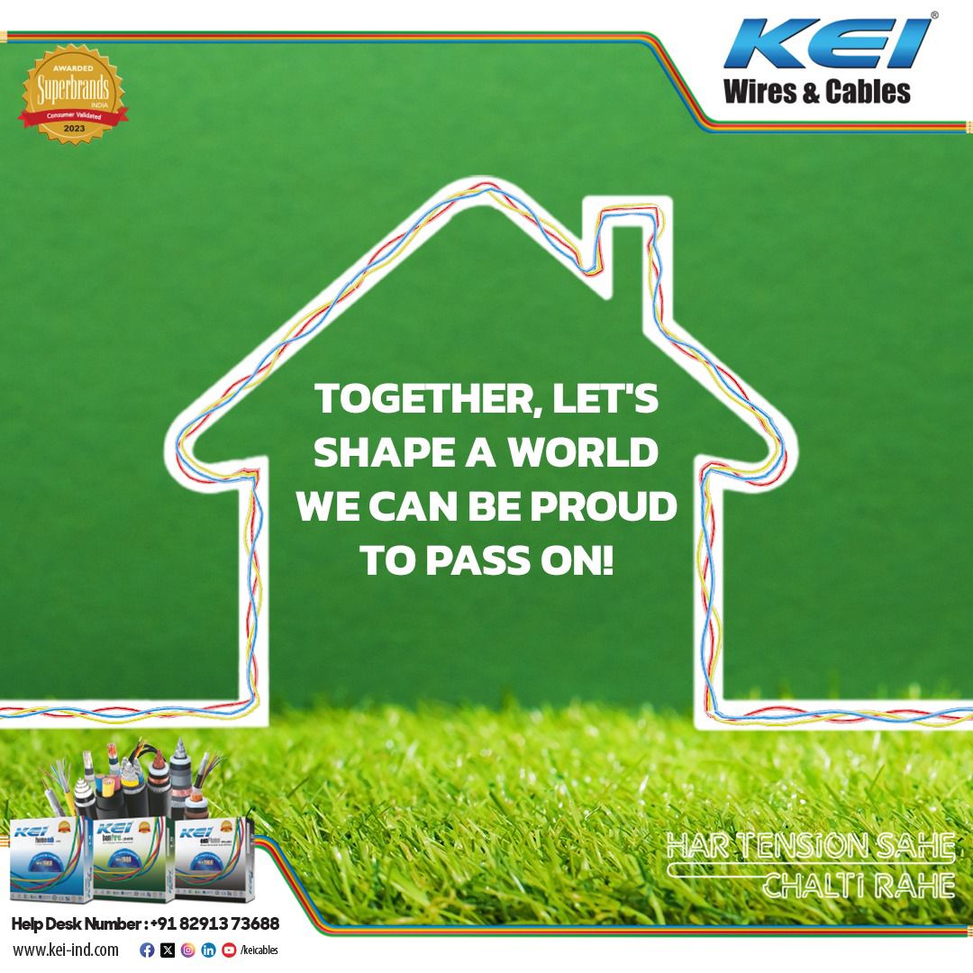 keicable's tweet photo. Empowering a sustainable future with KEI ban-Fire wires. Together, we forge a legacy-worthy world.🌎🍀
#leadfree #ecofriendly #Sustainability #environmentfriendly #hartensionsahechatirahe #greenwire #banfire #safety #KEI https://t.co/IBFZ1FkMPv