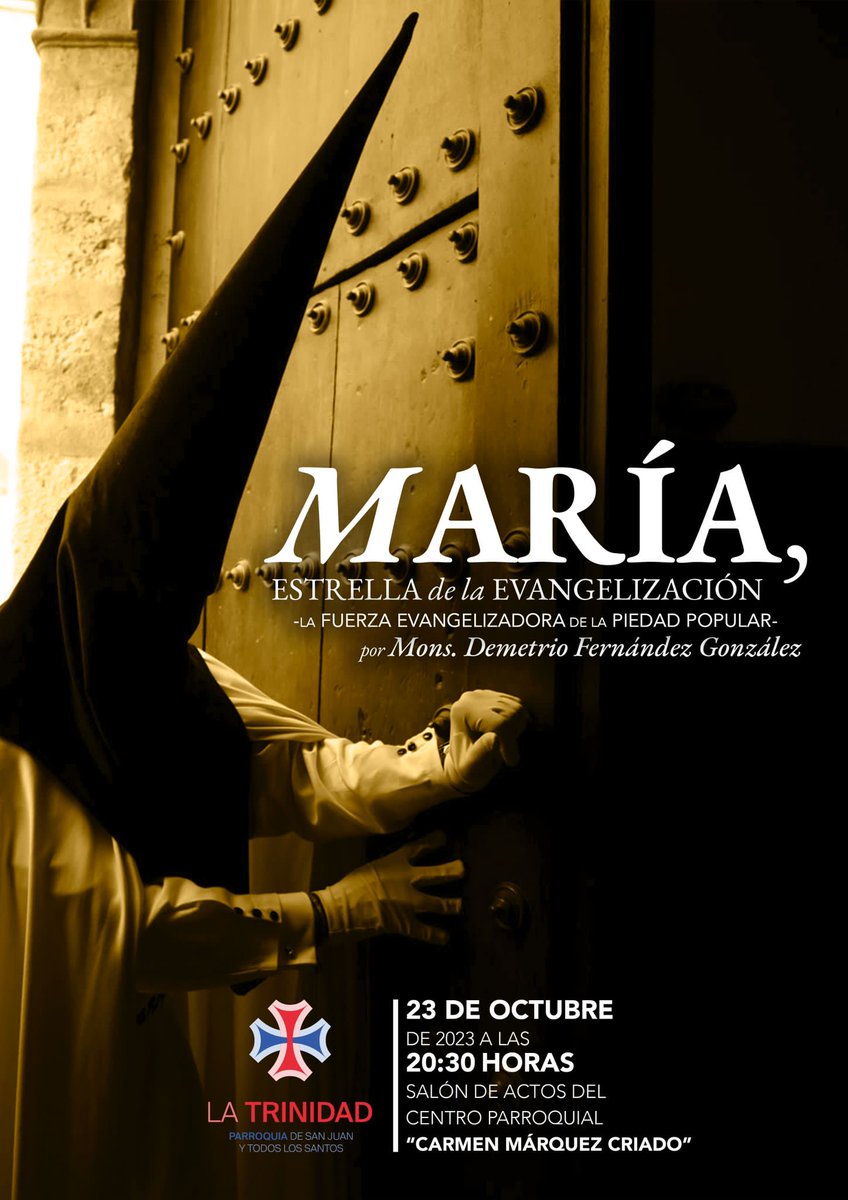 Lunes 23 de octubre. Monseñor @ObispoDemetrio hablará sobre María estrella de la evangelización @jjjgueto @diocesiscordoba @Hdad_Via_Crucis @santafazcordoba @elperdoncordoba @frater_provi