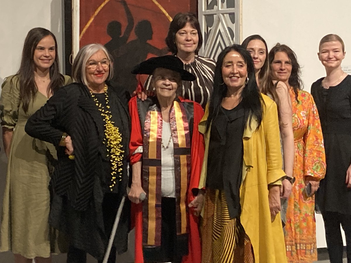 Wonderful to see Jennifer Herd awarded <a href="/Griffith_Uni/">Griffith University</a>  the title Doctor of the University (DUniv). Her work as the inaugural Director of Contemporary Australian Indigenous Art (CAIA) <a href="/QCAGriffith/">QCA Griffith</a> has left a profound and enduring legacy.