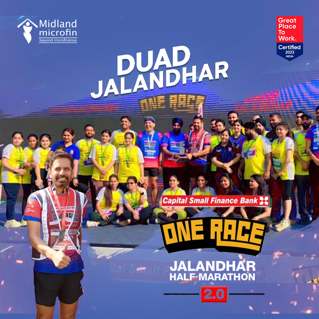 MidlandMicrofin's tweet photo. We are back with the second edition of 'Daud Jalandhar,' a half marathon organized in the heart of the city.

Glimpse of our employees taking part in this event and cheering the runners.

#Midlandmicrofinltd #Hardilmeinmidland #DaudJalandhar #JalandharRun #DaudJalandhar2023 https://t.co/8zrZCPii75