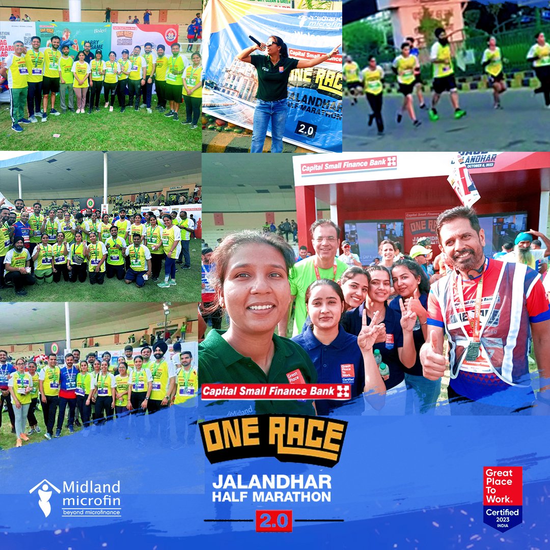 MidlandMicrofin's tweet photo. We are back with the second edition of 'Daud Jalandhar,' a half marathon organized in the heart of the city.

Glimpse of our employees taking part in this event and cheering the runners.

#Midlandmicrofinltd #Hardilmeinmidland #DaudJalandhar #JalandharRun #DaudJalandhar2023 https://t.co/8zrZCPii75