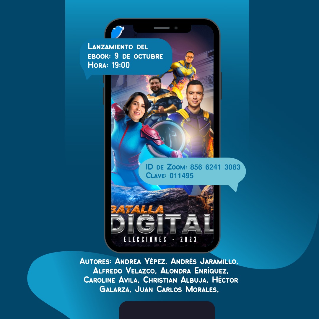avilanieto's tweet photo. Con un grupo de colegas presentamos el Ebook #BatallaDigital en el que analizamos la primera vuelta de la campaña electoral, con énfasis en la campaña digital.  Aquí la portada y promo del evento.  El libro puedes descargarlo llenando este formulario https://t.co/807k49lRda https://t.co/2PSvwOQRY3