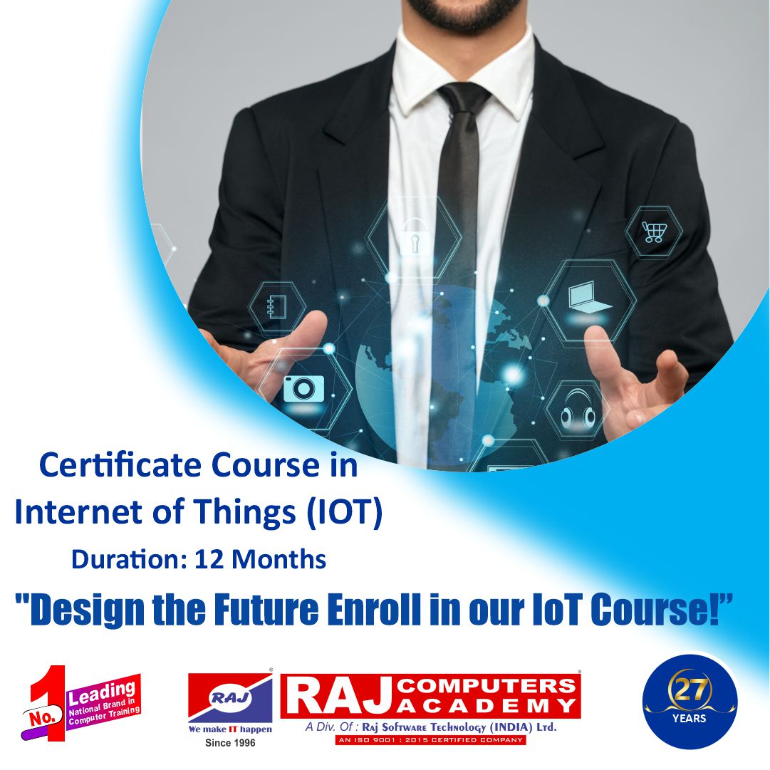 rstilindia's tweet image. Leading National Brand in Computer Training Institute

Raj Computers Academy
CAREER बनाने में आपका सच्चा साथी

&quot;Revolutionize Industries: Learn IoT and Shape the Future!&quot;

Join Certificate Course in Internet of Things (IOT)

#ITOCourse #IoTExplained #InternetOfThings #IoTraining