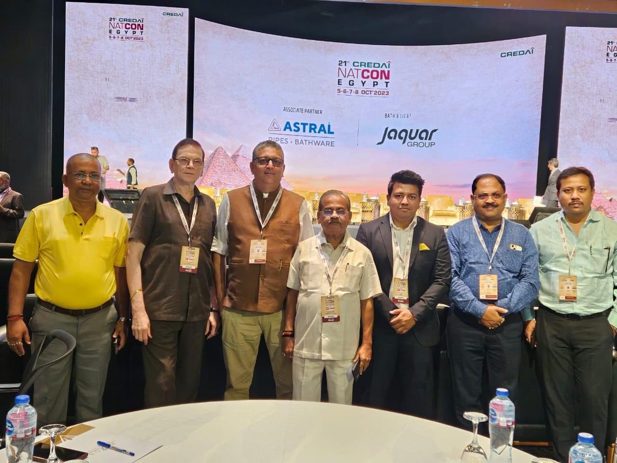CREDAI Natcon 2023  - #CREDAINational’s annual overseas real estate convention is the perfect venue for learning and fellowship. Seen here are delegations from two of our city chapters @CredaiBengal Bengal and @credaiHH 

#credainatcon2023