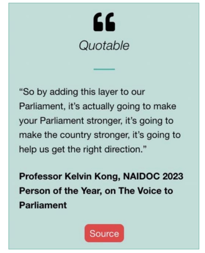 'So by adding this layer to our Parliament, it's actually going to make your parliament stronger, it's going to make the country stronger, it's going to help us get the right direction' – @KelvinKongENT in 👉 croakey.org/on-the-need-to… #VoiceToParliament