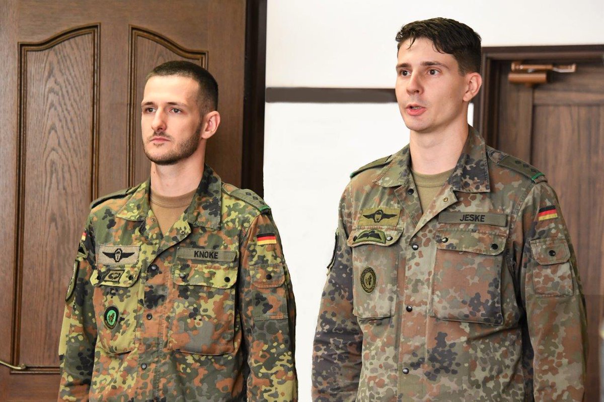 日独若年幹部交流①】 #第1空挺団 は、日独若年幹部交流の一環として