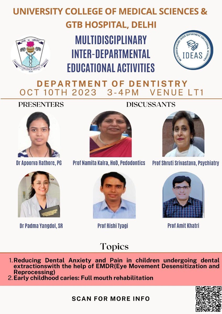UCMSofficial's tweet photo. #UCMSMultidisciplinaryIDEAS
The Department of Dentistry will present next IDEAS (inter department educational activities) today https://t.co/HJI9E8suRh