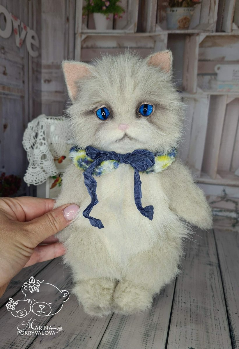 dailydollshop's tweet photo. Plush cat. Poseable toy
https://t.co/Th5kskGfdt
#teddybear #dailydollshop #teddytoys #handmadeteddy #handmadedoll #handmadetoy #babyshower #babyshowergifts #vintagestyle #keeper #artdoll #ooak #needlefelting #teddyfriends #plushtoy #christmasgifts #valentinesgift #birthdaygift https://t.co/1x3LLlcaON