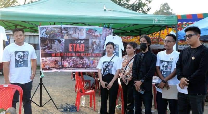 ManipurTimes's tweet photo. ETAO group sets up pop-up stall to aid #ManipurCrisis victims

#ETAO, meaning “friends” in Manipuri, seeks to provide assistance to those grappling with the ongoing crisis in #Manipur, particularly the individuals in relief camps and the valiant frontline warriors.

https://t.co/NVBTsSxSam

#ManipurFightsBack from #KukiAtrocities
#ThisisManipur