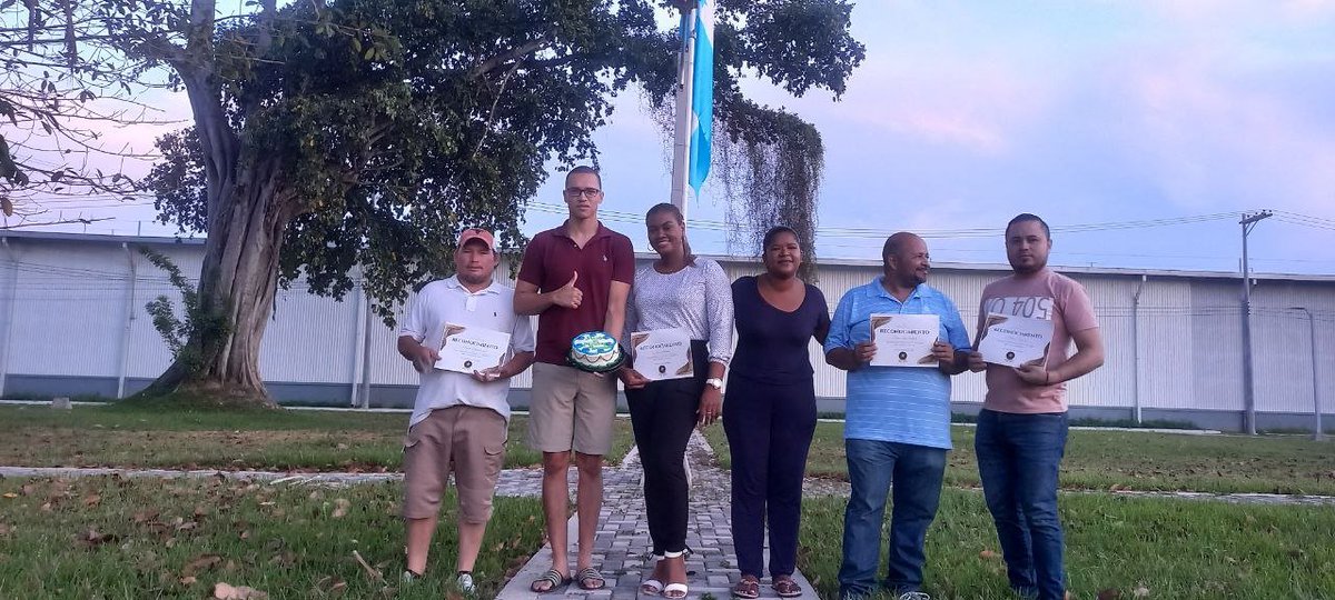 Mr. and Ms Morazán participants standing in central park for a picture