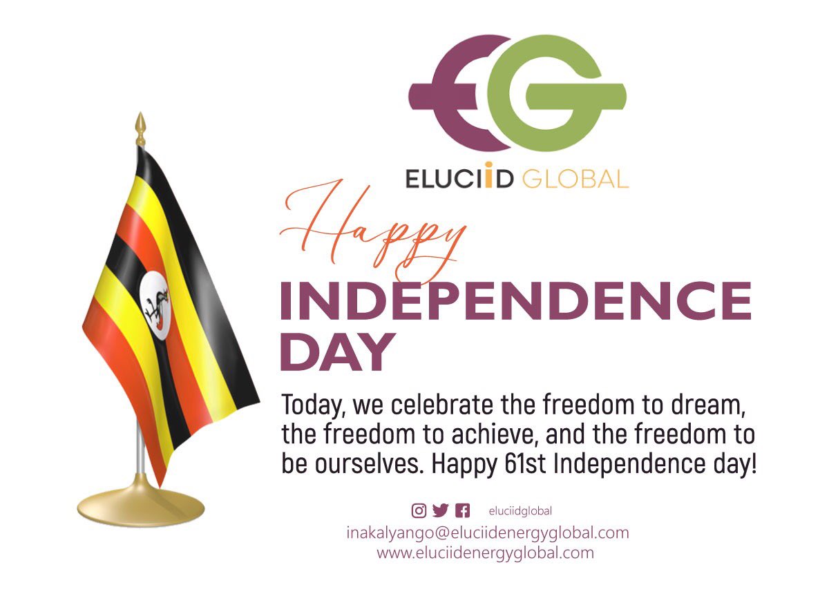 EluciidUG's tweet photo. Happy 61st Independence day! https://t.co/uoXPD406C4