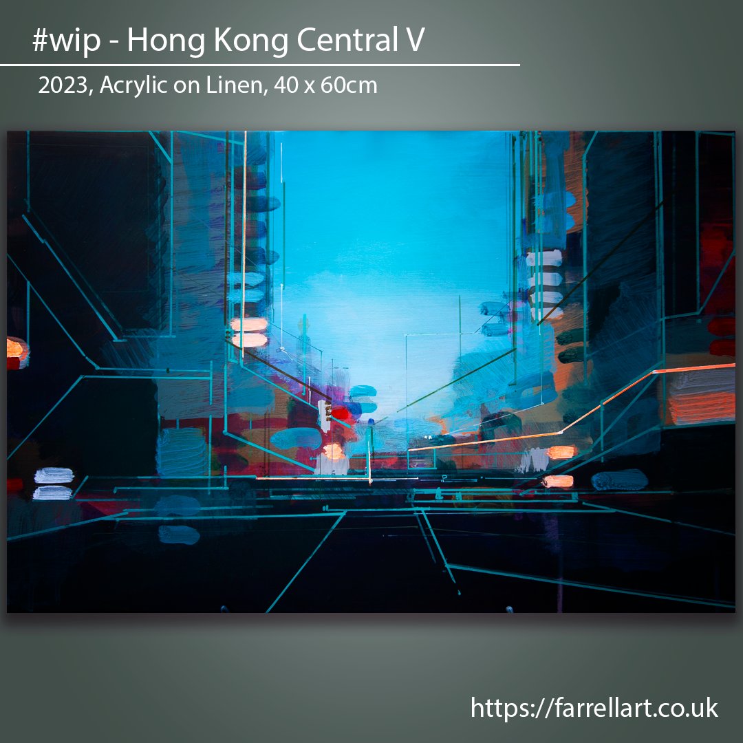 FarrellartVR's tweet image. Loosely based on Hong Kong architecture and its city layout. I am playing with the balance between physical and illusionistic space.
.
.
#gestural #fineart #painting #hongkong #architecture #gesturalabstraction #cityscape #art #christopherfarrell #spatialpainting #urbanpainting