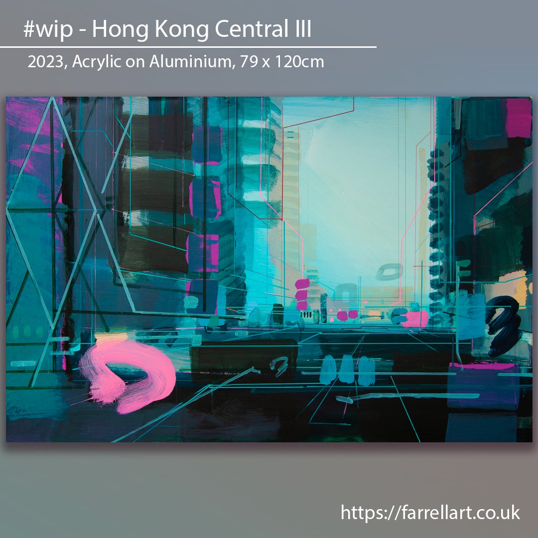 FarrellartVR's tweet image. Loosely based on Hong Kong architecture and its city layout. I am playing with the balance between physical and illusionistic space.
.
.
#gestural #fineart #painting #hongkong #architecture #gesturalabstraction #cityscape #art #christopherfarrell #spatialpainting #urbanpainting