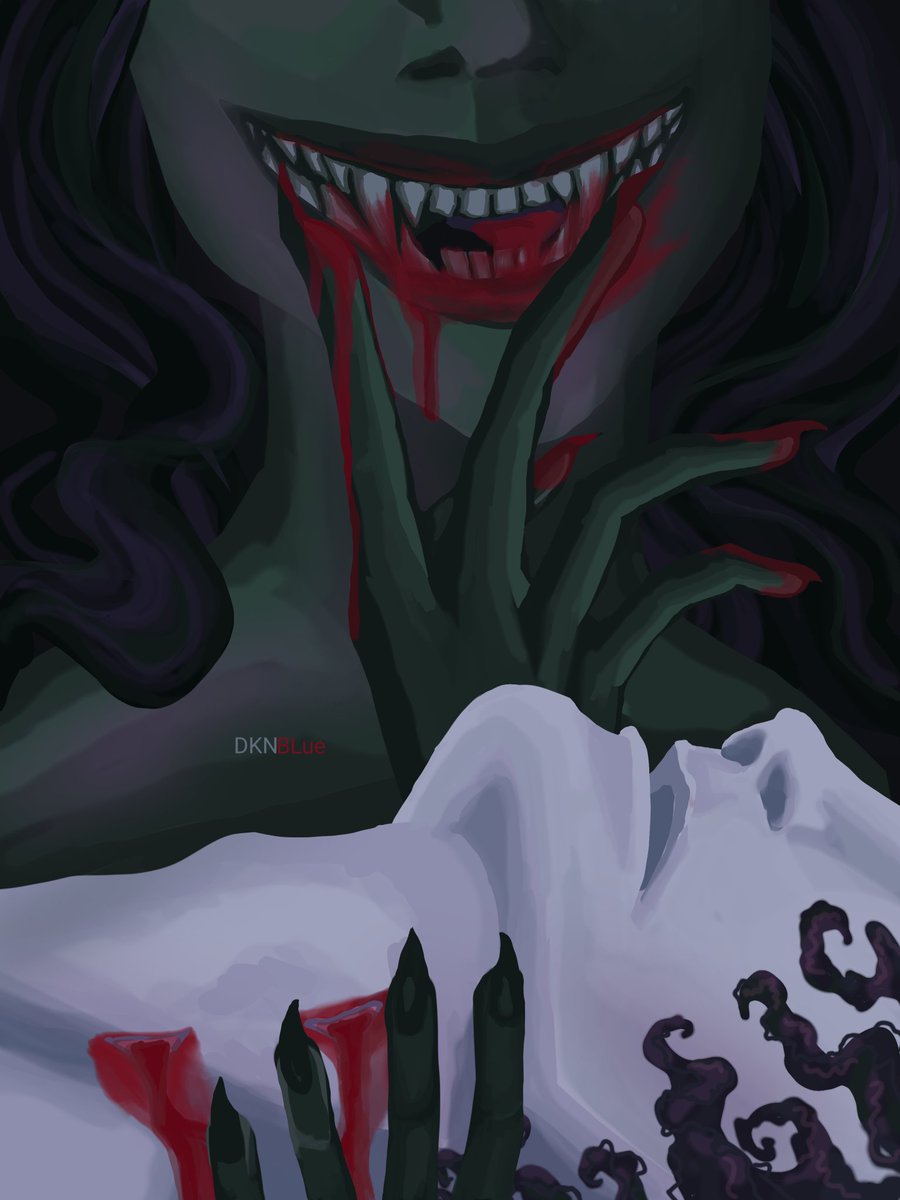 BlueDkn's tweet photo. #f3palette by @exellero #Vampire #blood #gothic https://t.co/mHwnswqYws