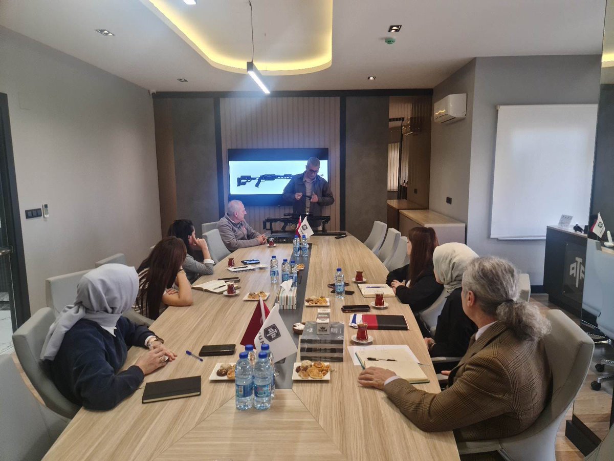 TuracDisTicaret's tweet photo. Turaç Dış Ticaret Departmanı olarak Ata Arms'ın Ankara ofisinde işbirliği toplantısı yaparak ürünler hakkında bilgi aldık.
As Turac Foreign Trade Department, we held a cooperation meeting at in Ankara office of Ata Arms and got information about the products.
#ataarms #atateam https://t.co/RDH322GjH0