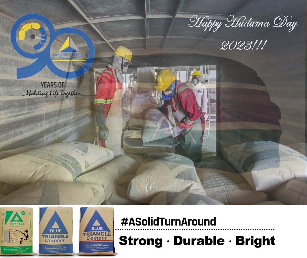 EAPC_PLC's tweet photo. Wishing everyone a Happy Huduma Day. We all must come together to take Kenya to new heights by working towards the growth and development of our country. May God bless the work of your hands.
#HudumaDay
#ASolidTurAround
#90YearsOfHoldingLifeTogether https://t.co/RRhCNFBe8z