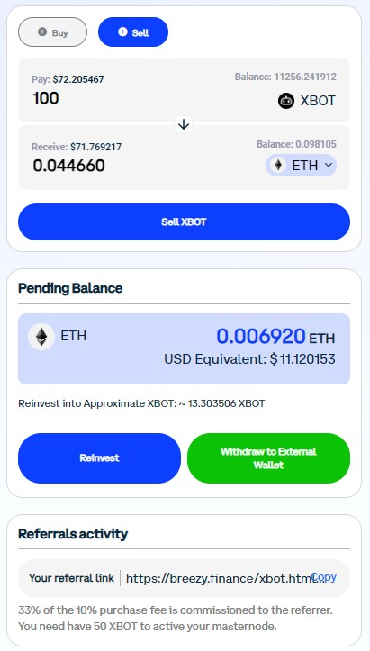 DeFi XBot tweet media