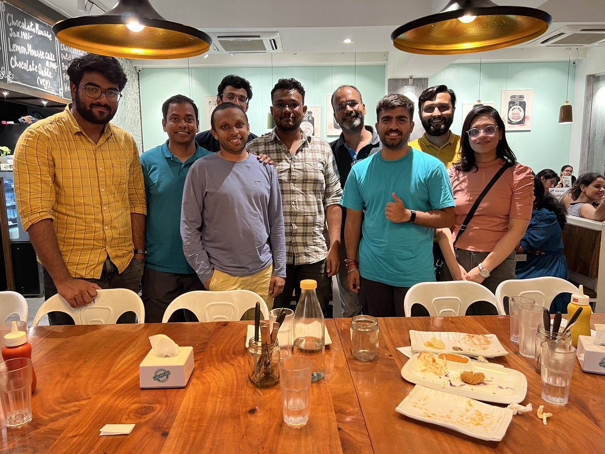ponguru's tweet photo. During day: What is #ResponsibleAI? #Opportunities #Risks? #Interventions #Mitigation strategies? #Challenges? #BiNDI Summit @Google Research.

Evening: #Hostels #Canteen #Courses #Assignments #HumanValues #Sandwiches, many more with #IIITHAlumni #Bengaluru. ❤️ #ProfGiri-day ❤️ https://t.co/9rbmBynaR5
